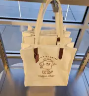 Coach Cafe Lil Miss Jo Coffee Shop Canvas Tote & Dustbag ~ Limited Edition ~ NWT