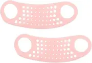 LOORGVEL 2pcs Shaped Chin Soft Silicone Jaw Exerciser for Double Chin Tightening Sculpting Sleep for Youthful Appearance