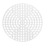 20Pcs Round Plastic Canvas Mesh Sheets 3.78 Inch/9.6cm White Circle Blank Mat