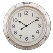 [Florabelle Living] 72Cm Nickel Nautical Clock