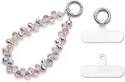 MORSUNBELA Phone Chain Beads Hand Wrist Strap Lanyard Phone Cell Phone Charm Strap Phone Chain Beads Universal Phone Accessories