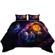 Sun Earth Space Plan of Salvation Coverlet