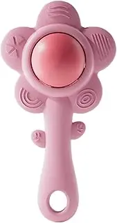 yanzisura Flower Rattle Toy,Babies Teething Toys Silicone | Grab Shake Rattle Sensory Teether Development Toy for Girl Aged 6-18 Months