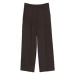 [Low Classic] Low Classic Pleated-front Trousers M BROWN