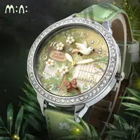 在飛比找樂天市場購物網優惠-手錶 韓國MINI秘密花園軟陶手表可愛少女防水初中小學生兒童