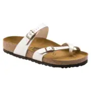 Birkenstock Women's Mayari White Birko-Flor Size 41 Regular Width New in Box!