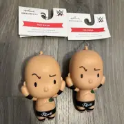 The Rock Dwayne Johnson WWE Hallmark Christmas Tree Ornaments
