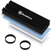 SilverStone Technology Aluminum Alloy Heatsink with Multiple Thermal Pads for PCIE NVME M.2 or SATA M.2 TP02-M2