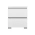 Bedside Tables 2 Drawers Side Table White Home Bedroom Cabinet Lamp Nightstand
