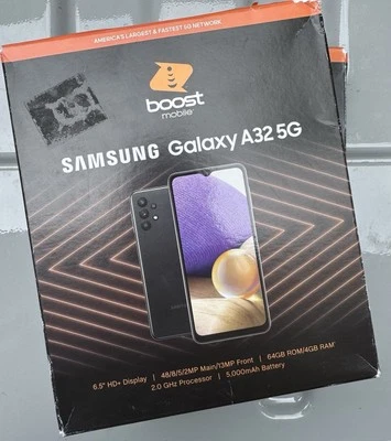 Boost Mobile Prepaid Samsung Galaxy A32 5G 6.5” HD+ Display 48MP Camera 16GB