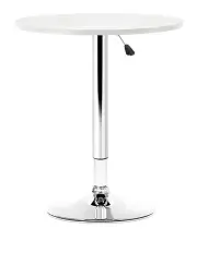 [Artiss] Bar Table Gas Lift Round in White