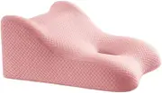 B Baosity Cushion Prone Pillow Support Lightweight Bed Pillow Bed Wedge Pillow for Dorm Sleeping Home Chin and Neck Support Apartment, Pink A