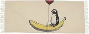 [XYMZR] Women’s Scarf Cute Penguin Banana Balloon Soft Warm Long Scarves Shawl Wrap for Winter Autumn Spring Travel Office Home, Multi-colored
