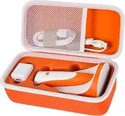 Boobowl Case for Ravensburger for Tiptoi Charging Station Pen 00111/00112/00159/00806/00801, Compact Case for Tiptoi Starter Set for Charger, Data Cable (Box Only), Orange, Functional