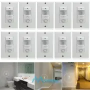2~10Pcs PIR Motion Sensor Light Switch Detector Infrared AC 110V Wall Occupancy