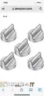 W10594481 Stainless Steel Stove knob 5pcs for Whirlpool Gas Cooktop Range/Oven
