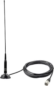 UHF VHF Dual Band Antenna with Hatchback Clip Mount and PL259 4M Cable for Enhanced Signal Performance 136-174 MHz and 400-490 MHz for Mobile Radio