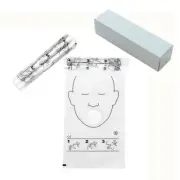 2packs/72pcs CPR MASK First aid Face Shield One-Way-Valeve For CPR/AED Training