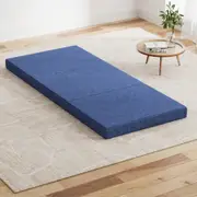 3-Fold Giselle Foldable Mattress Single Blue Folding Foam