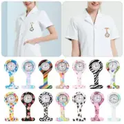 Colors Silicone Lapel Watches with Second Hand Nursing Clip On Nurse Watch Fob