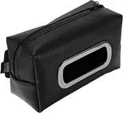Ciieeo Car Tissue Holder Leather Visor Tissue Box for Car Hanging Napkin Case Stylish Tissue Container Durable Design for Easy Access and Organization