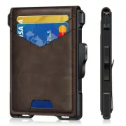 Wallet for Men, Minimalist Slim Mens Wallet with Money Clip, RFID Blocking Sm...