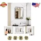 Rounded Rectangle Silver Metal Frame Mirror - Anti-Rust & Distortion Free 20x16