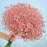 Babys Breath Artificial Flowers Bulk, 10Pcs Fake Gypsophila 10pcs Light Pink