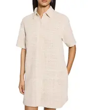 Theory Mini Tweed Shirtdress