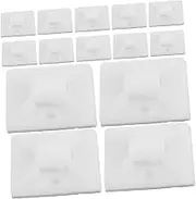 ETHZZLE 100pcs Reusable Self-adhesive Zip Tie Mounting Squares for Cable Organization Wire Brackets Wall-friendly Cord Holders Clips for Desk and Home