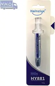 Halnziye 3 x Cooling Paste for CPU HY881 2 g Grey 5.6 W/m-K Thermal Grease 3X