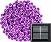 VMANOO Solar Christmas Lights, 72ft 22m 200 LED 8 Modes Solar String Lights for Outdoor, Indoor, Gardens, Homes, Party, Halloween Decorations, Waterproof (Purple)