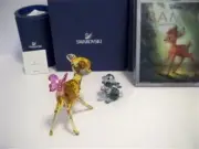 SWAROVSKI DISNEY BAMBI & THUMPER COLOR SET 5004688 & 5004689 WITH DVD