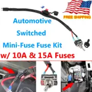 For Mini Fuse 14'' Universal Automotive Switched Fuses Equipped With 10A &15A US