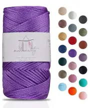 Makromecity, Polyester Macrame Cord 2mm x 125 Yards (375 feet) 2mm Polypropyl