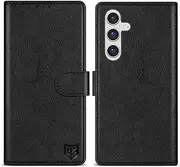 [ZZXX] Samsung Galaxy A54 5G Wallet Case with [RFID Blocking] Card Slot Kickstand Magnetic Closure Leather Flip Fold Protective Phone Case for Samsung Galaxy A54 Phone Case Wallet(Black-6.5 inch)