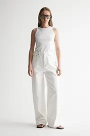 Zoe Tank White Size 8 | Elka Collective