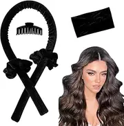 Heatless Curls Curler Curling Rod Headband, Heatless Curling Set No Heat Curling Headband Hair Curler to Sleep Overnight