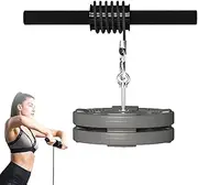 Arm Workout - Portable Muscle Building Kit, Forearm Wrist Roller Strength Exerciser | Adjustable Rope Pulley with Annti‑Slip Grip Handles for Men Women, Home Gym Desk Routine, 15.35x2.36x2.36in