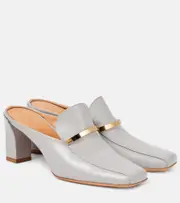 [Tod's] Tod's Leather mules AU 6 grey