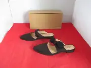 JOURNEE COLLECTION Telulah Bow Slip On Flat Mules US Size 7 1/2 N - Black #1015