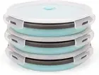 1200Ml Large Collapsible Meal Prep Containers, Reusable Silicone Food Storage...