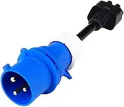 Ev Charger Extension Cord Connector 240V Outlet 32A 10 Compatible With Tesla Model 3 Pin CEE Adapter Compatible With Tesla Model X S Y Gen 2
