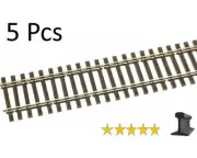 Peco HO Scale ~ New 2025 ~ Code 75 Flexible Flex Track Wood ~ 5 Pcs ~ SL-100F-5