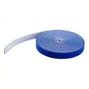 StarTech 25ft Hook and Loop Tape Roll Reusable Cable Ties/Wraps, Blue - HKLP25BL