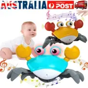 Crawling Crab Musical Toy Rechargeable Electric Light Up Crawling Moving Toys