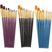 10Pcs Artist Paint Brushes Set for Acrylic Oil Watercolour