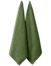 [Ladelle] Eco Recycled Kitchen Towel 2 Pack in Green