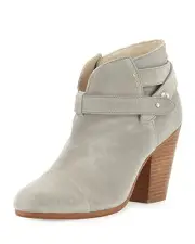 Rag & Bone Harrow Women's Gray Suede Ankle Boot N5059 Size 36.5 EU