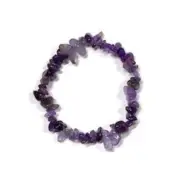 Amethyst Crystal Chip Bracelet